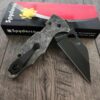 The Great Waves - Japanese waves Spyderco Yojimbo 2 - Deep Laser Engraved - Stonewash Titanium Scales - EDC Gear *Knife Install Optional*