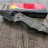 The Great Waves - Japanese waves Spyderco Yojimbo 2 - Deep Laser Engraved - Stonewash Titanium Scales - EDC Gear *Knife Install Optional*