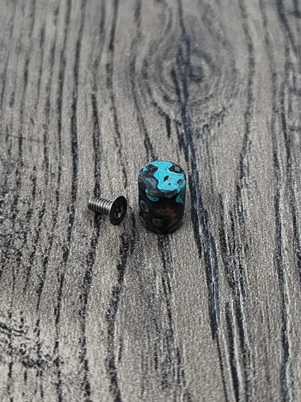 Shipwrecked! Spyderco Smock - Replacement Button (Lock Release) - Copper - EDC Gear - Forced Patina