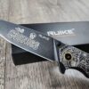 Goonies Map - Goonies Never Say Die!  - Ruike P801 Black - Fiber Laser Engraved - EDC Gear - Complete Knife
