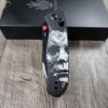 Michael Myers  -  Fiber Laser Engraved - Kizer Drop Bear - edc - COMPLETE KNIFE! With Red Thumbstud!