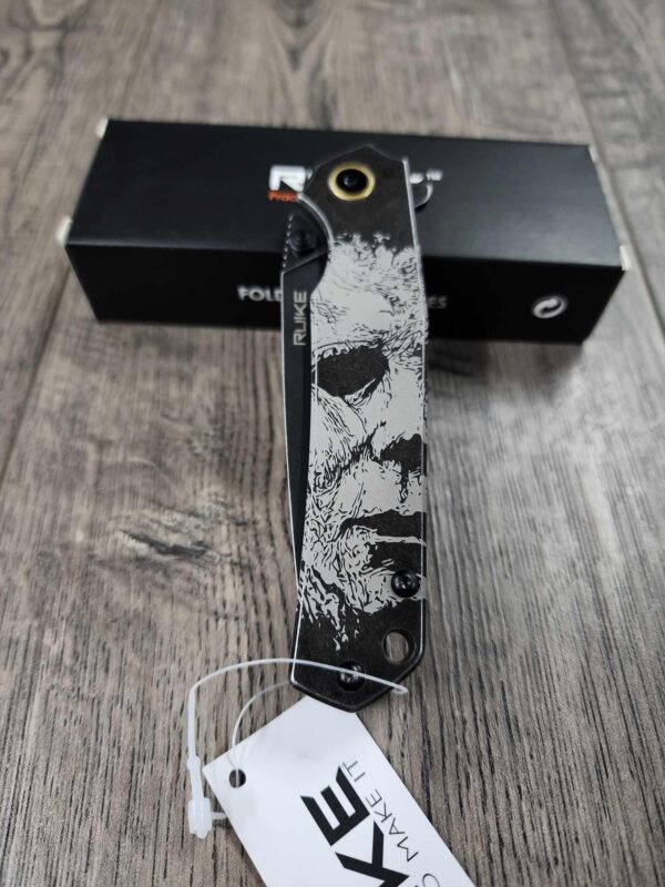 Michael Myers - Just the Tip - Ruike P801 Black - Fiber Laser Engraved - EDC Gear - Complete Knife