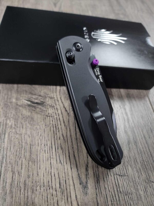 Topo "Curves"  Fiber Laser Engraved - Kizer Drop Bear - EDC - COMPLETE KNIFE!