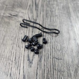 Manix 2 LIGHTWEIGHT Black Anodized Titanium Replacement Hardware Screw Set for Spyderco Manix 2 Lightweight