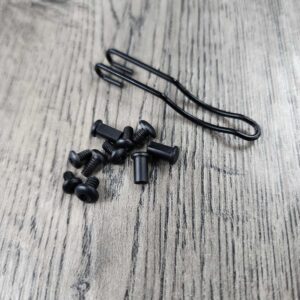 Manix 2 LIGHTWEIGHT  Black Stainless Steel Replacement Hardware Screw Set for Spyderco Manix 2 Lightweight