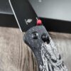 Predator!  -  Fiber Laser Engraved - Kizer Drop Bear - edc - COMPLETE KNIFE! With Red Thumbstud!