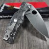 Spyderco Shaman - Skulls Pattern - Relief Laser Engraved - Titanium scales - Complete Knife - LynchNW Clip - Phosphor Washers