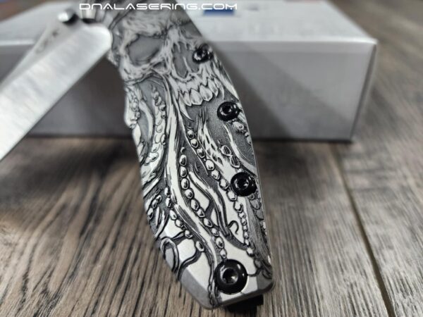 Davy Jones - ZT Hinderer Slicer Framelock - Relief Fiber Laser Engraving - EDC Knife - NIB