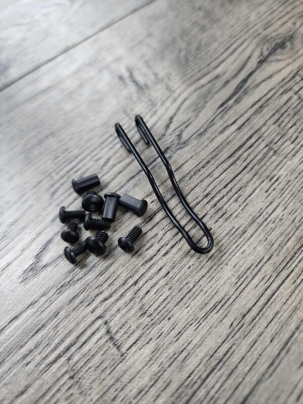 Manix 2 LIGHTWEIGHT Black Anodized Titanium Replacement Hardware Screw Set for Spyderco Manix 2 Lightweight