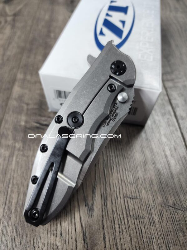 Davy Jones - ZT Hinderer Slicer Framelock - Relief Fiber Laser Engraving - EDC Knife - NIB