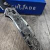 Leaf Scroll - Benchmade 940 Osborne – Relief Engraved Titanium Scales – Flytanium Gear *Scales/Handles Only*