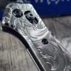 Leaf Scroll - Benchmade 940 Osborne – Relief Engraved Titanium Scales – Flytanium Gear *Scales/Handles Only*