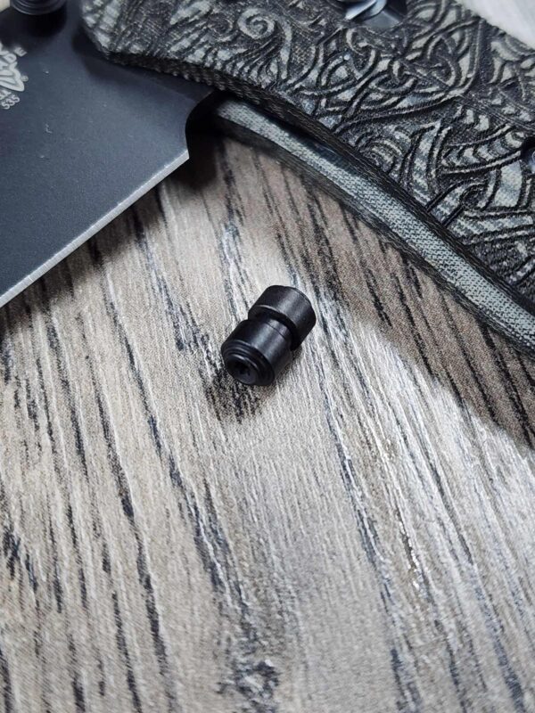 Benchmade Knives -Blacked out Stainless Steel Satin Thumbstud - EDC Gear