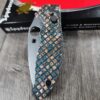Spyderco Manix 2 Copper Frag Scales with Shipwrecked Finish Complete Knife With Extras! Titanium ball cage installed and light spring kit!