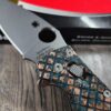 Spyderco Manix 2 Copper Frag Scales with Shipwrecked Finish Complete Knife With Extras! Titanium ball cage installed and light spring kit!