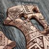 Manix 2 Deep Engraved Copper Scales - EDC - Relief Engraved Aztec Calendar Design - Copper Scales