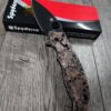 Manix 2 Knife with Deep Engraved AGED Copper Scales - EDC - Relief Engraved Skull Pattern - COMPLETE Knife with LynchNW deep carry clip