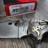 CRUWEAR! Spyderco Manix 2 Relief Engraved Viking/Runes Complete Knife NIB titanium Blue Glow Ball Cage - LynchNW Matching Engraved Deep Clip