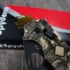 Spyderco Manix 2 - Brass Relief Engraved Until Valhalla Viking Skull Scales - Aged - Knife Install Optional w/Deep Carry Clip - EDC Gear