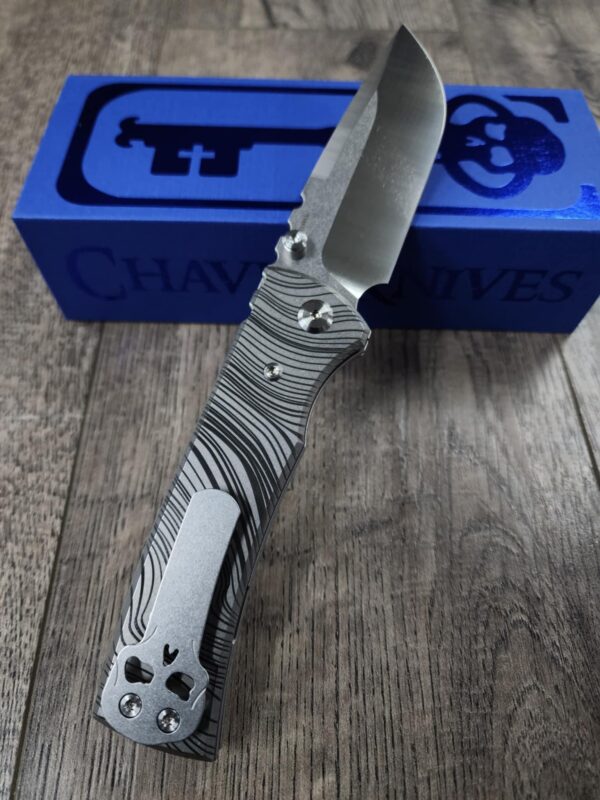 Chaves Redencion 229 - Beskar Ingot Laser Engraved Titanium Scales - Knife Install Optional - 4 Blade Styles - New In Box