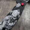 Spyderco Manix 2 Pennywise "IT" Engraving on Cerakote Black AWT Scales with Red Ball Cage - New In Box - EDC Knife - Complete knife -