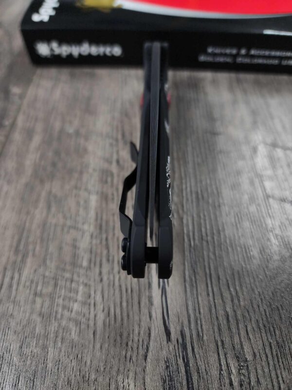 Spyderco Manix 2 Pennywise "IT" Engraving on Cerakote Black AWT Scales with Red Ball Cage - New In Box - EDC Knife - Complete knife -