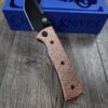 il_fullxfull.6650273068_a132.jpg Chaves Redencion Street - Seigaiha Waves Relief Engraved Copper Scales - Complete Knife - Black Elmax Blade - New In Box