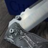 Chaves Redencion 229 - Devil Mask with Dragon Relief Engraved Titanium Scales - Knife Install Optional - 4 Blade Styles - New In Box