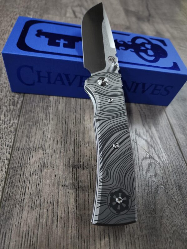Chaves Redencion 229 - Beskar Ingot Laser Engraved Titanium Scales - Knife Install Optional - 4 Blade Styles - New In Box