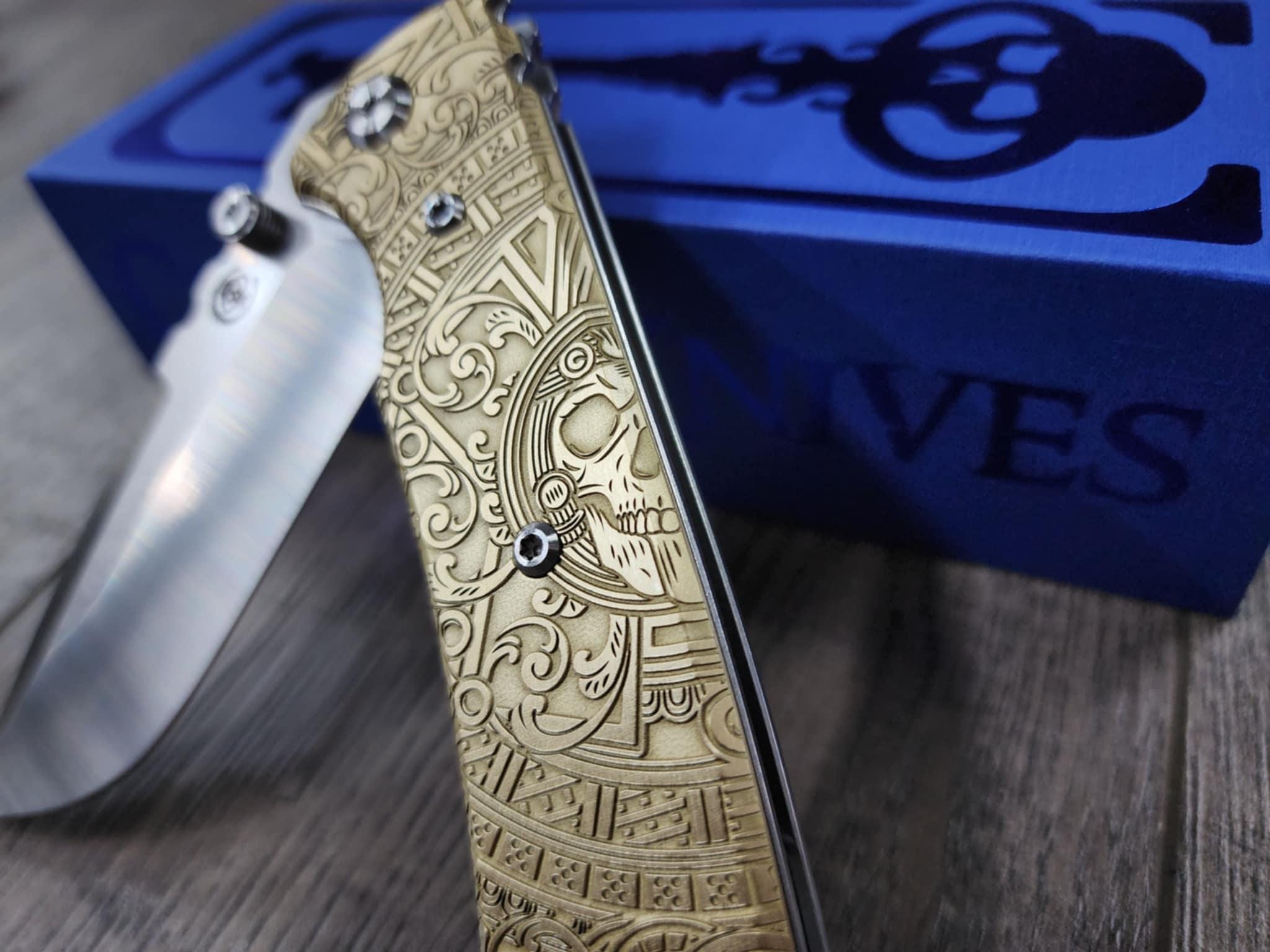 Chaves Redencion 229 – Dead Aztec Relief Engraved Brass Scales