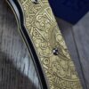 Chaves Redencion 229 - Dead Aztec Relief Engraved Brass Scales - Knife Install Optional - 4 Blade Styles - New In Box