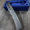 Chaves Redencion 229 Blue Label Liner Lock Satin Drop Point with Stonewash Titanium scales - NIB - Complete knife with EXTRA Clip