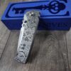 Chaves Redencion 229 - Blue Label - Viking Runes - Laser Engraved Titanium Scales - Knife Install Optional - 4 Blade Styles - New In Box