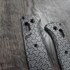 Benchmade Bugout Tri-Geo Pattern - Laser Engraved - Titanium Knife Scales - EDC Gear * Scales/handles Only - EDC