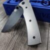 Chaves Redencion 229 Blue Label Liner Lock Black Tanto with Stonewash Titanium scales - NIB - Complete knife with EXTRA Clip