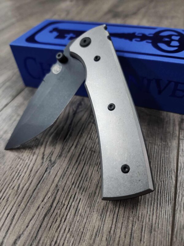 Chaves Redencion 229 Blue Label Liner Lock Black Tanto with Stonewash Titanium scales - NIB - Complete knife with EXTRA Clip