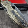 Spyderco Shaman - Brass Filigree - Relief Laser Engraved - Brass scales - Scales ONLY