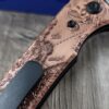 Chaves Redencion Street - Davy Jones Relief Engraved Copper Scales - Knife Install Optional - Black Elmax Blade Drop Point or Tanto