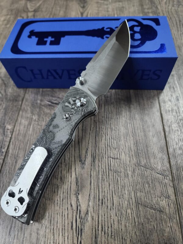il_fullxfull.6733979299_7cl7.jpg Chaves Redencion 229 - Davy Jones Relief Engraved Titanium Scales - Knife Install Optional - 4 Blade Styles - New In Box