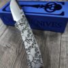 Chaves Redencion STREET Relief Engraved Skull Design Titanium Scales NIB - Complete knife - EDC