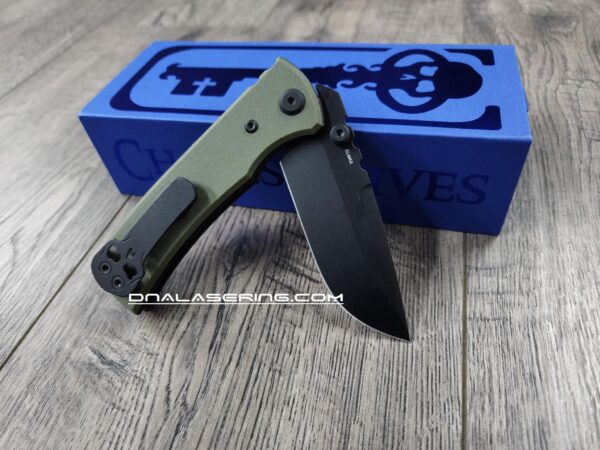 Chaves Redencion Street - Blue Label - OD Green G-10 Scales - Complete Knife - Black Elmax Blade - 2 Blade Style Options - New In Box
