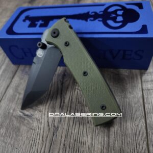 Chaves Redencion Street - Blue Label - OD Green G-10 Scales - Complete Knife - Black Elmax Blade - 2 Blade Style Options - New In Box