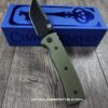 Chaves Redencion Street - Blue Label - OD Green G-10 Scales - Complete Knife - Black Elmax Blade - 2 Blade Style Options - New In Box