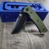 Chaves Redencion Street - Blue Label - OD Green G-10 Scales - Complete Knife - Black Elmax Blade - 2 Blade Style Options - New In Box