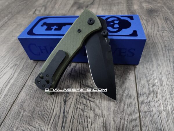 Chaves Redencion 229 - Blue Label - OD Green G-10 Scales - Complete Knife - Black Elmax Blade - 2 Blade Style Options - New In Box