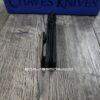 Chaves Knives TAK Flipper Knife - Engraved Dead Aztec - Black Micarta 2.75" - Tanto or Drop Point Blade Option - Complete Knife - EDC