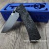 il_fullxfull.6776367655_qwl8.jpg Chaves Redencion 229 Blue Label - Black Micarta Laser Engraved Dead Aztec Pattern - COMPLETE KNIFE - 2 Black Blade Options - New In Box