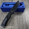 il_fullxfull.6777108857_pokm.jpg Chaves Redencion 229 Blue Label - Black Micarta Laser Engraved Dead Aztec Pattern - COMPLETE KNIFE - 2 Black Blade Options - New In Box