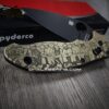 Spyderco Manix 2 - Brass Scales Relief Engraved Ironworker Rockefeller Portrait - Aged Brass - EDC Scales - Knife Install Optional