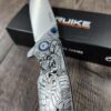 Geisha Girl - Ruike P801 - Fiber Laser Deep Engraved - EDC Gear - Complete Knife